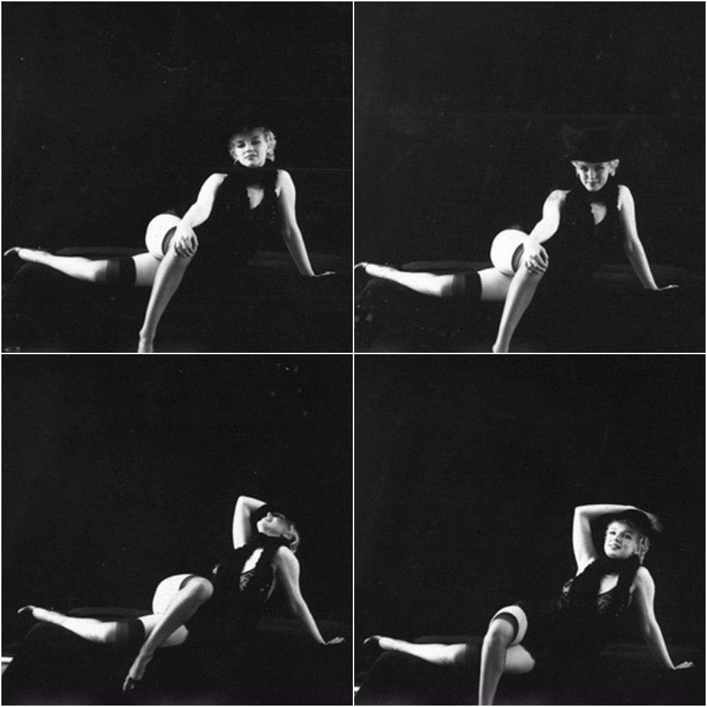 marilynmonroevideoarchives:  Marilyn Monroe “Black Sitting” 1956. Taken by Milton
