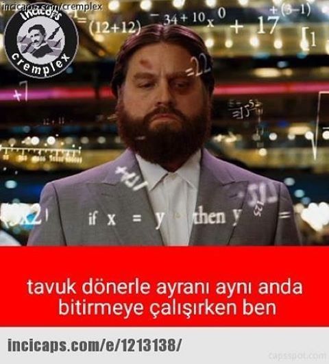 Tavuk dönerle ayranı aynı...