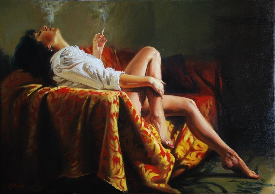 art by Laszlo Gulyas paintings
