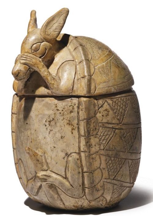 knowledgeistreasure:Maya two part effigy vessel of an armadillo. Early classic period. 250-450 AD.