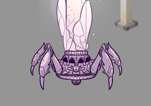 zubneo:An End Rod design! I went with a sort of ancient lamp with a beetle aesthetic. The legs keep 