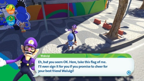 wine-feathered-finch:  Some interesting dialogue from Waluigi in Mario and Sonic at the Rio Olympic 