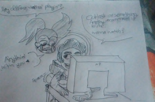 Inktober 7: Video Games ======== “They’re easily scared.”