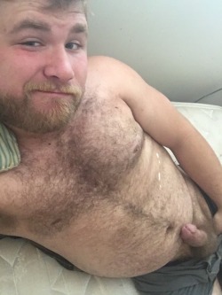 piggycubwa:  Was feeling cute this morning, horned up in bed with a newly trimmed beard 🐷🐻🐽😈 big oinks to all the guys getting ripe out there 🤤🤤🤤