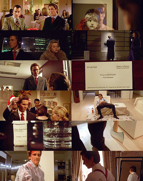 delusionaldarknight:Really Nice Movies: American Psycho (2000) “I have all the characteristics of a 