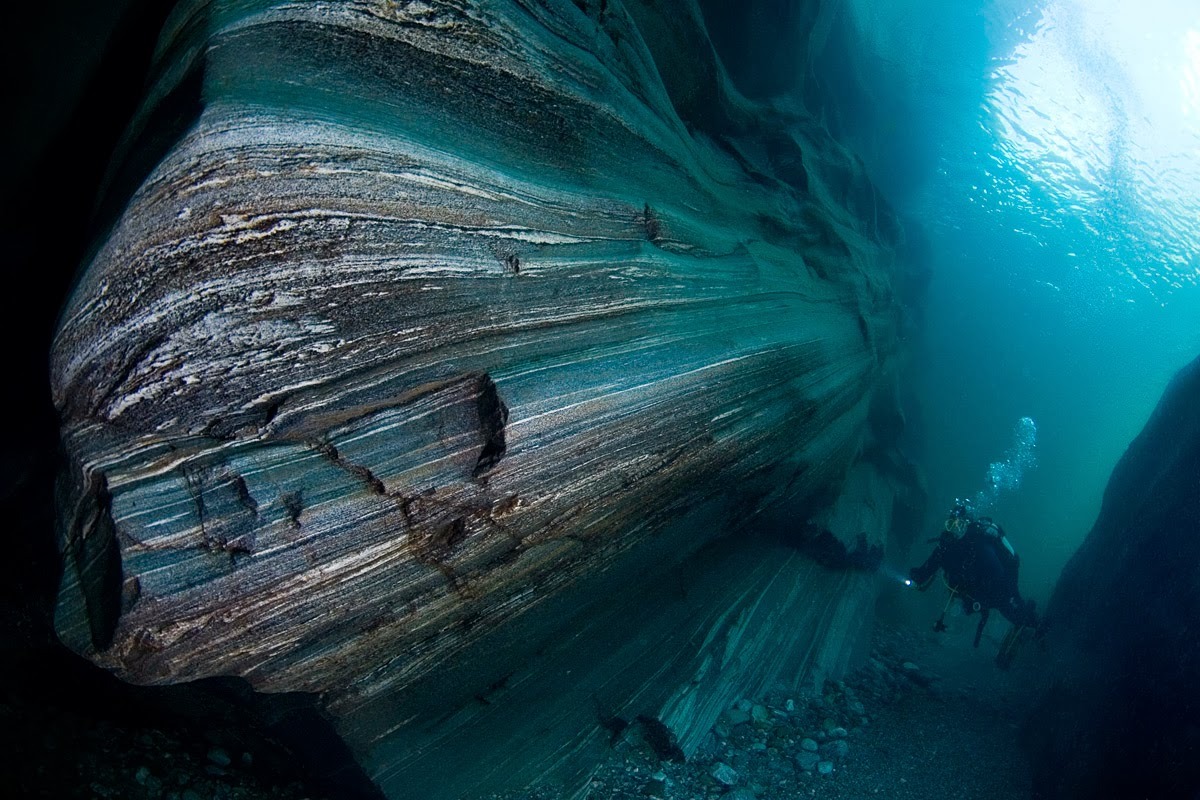 opticallyaroused:  Crystal Clear Waters Of Verzasca River 