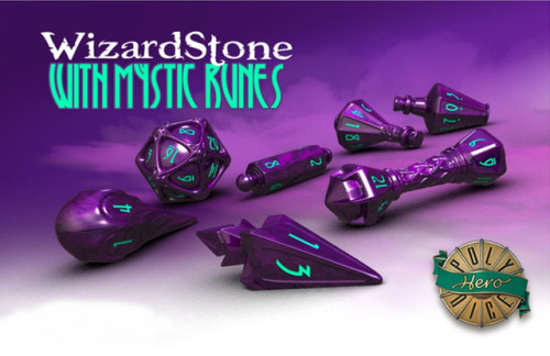 darkelfdice: Unleash the arcane forces of magic! PolyHero Wizard dice are finally here!