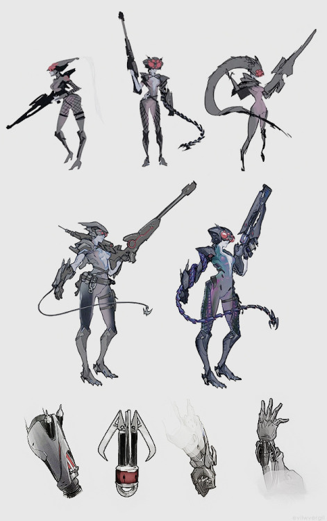 evilwvergil:“concept arts” : 奪命女 Widowmaker↳ オーバーウォッチ OVERWATCH <3 <3 <3