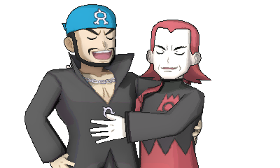 Santiago submitted:Hardenshipping Duo wants to battle! V2They put the rainbow on Team Rainbow Rocket