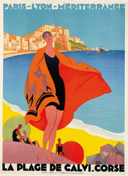 La Plage de Calvi. Corse. = The Beach at Calvi. Corsica. (1928)Le soleil toute l’année / Sur la Cote