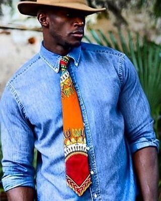 Him & that Dashiki tie  @aleapofstyle ————————-#