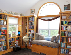 beautiful-bibliophile:  coolidgecompany:A gift to my wife, her own private library. -Wayne (Dover, NH)      Husband goals