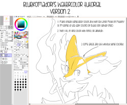 Crypticink:  Bluekomadori:  The Tutorial Of How I Achieve Watercolor Effect In Sai!