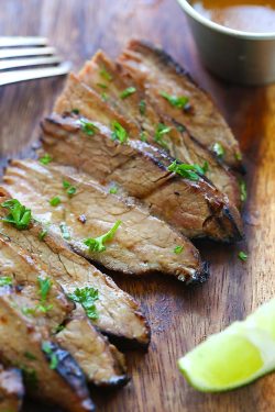 foodffs:Honey Sriracha Flank Steak Really nice recipes. Every hour. Show me what you cooked!