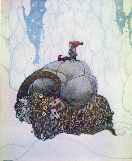 fuckyeahvikingsandcelts: Julbocken or Yule Goat, by John Bauer (1912).