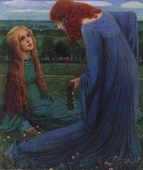 blueblackdream: Heinrich Vogeler, Verkuendigung Maria, 1901