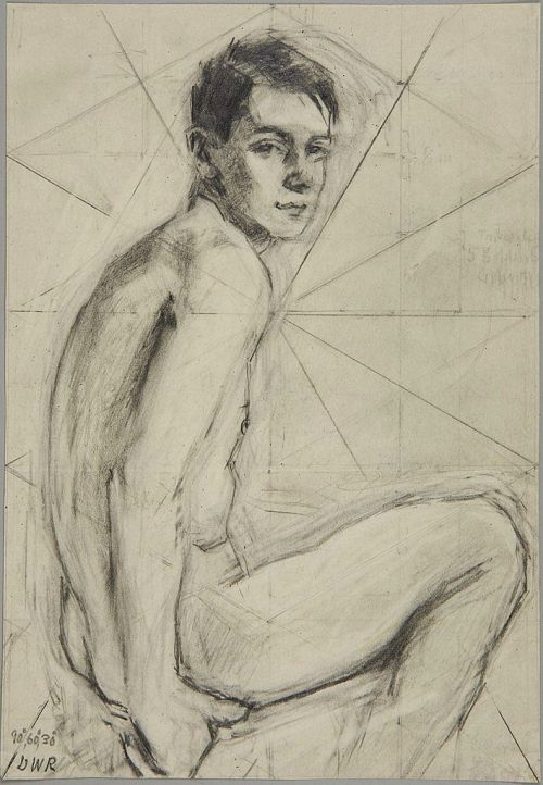 beyond-the-pale:  Denman Waldo Ross (1853-1935)  Male Nude Seated in Profile Harvard Art Museums