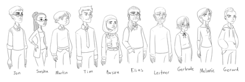 strangerbedfellows:The Magnus Archive character line up. This is pretty much how I picture each of t