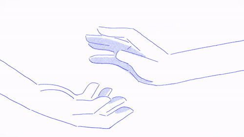 Akane and Ranma holding hands
