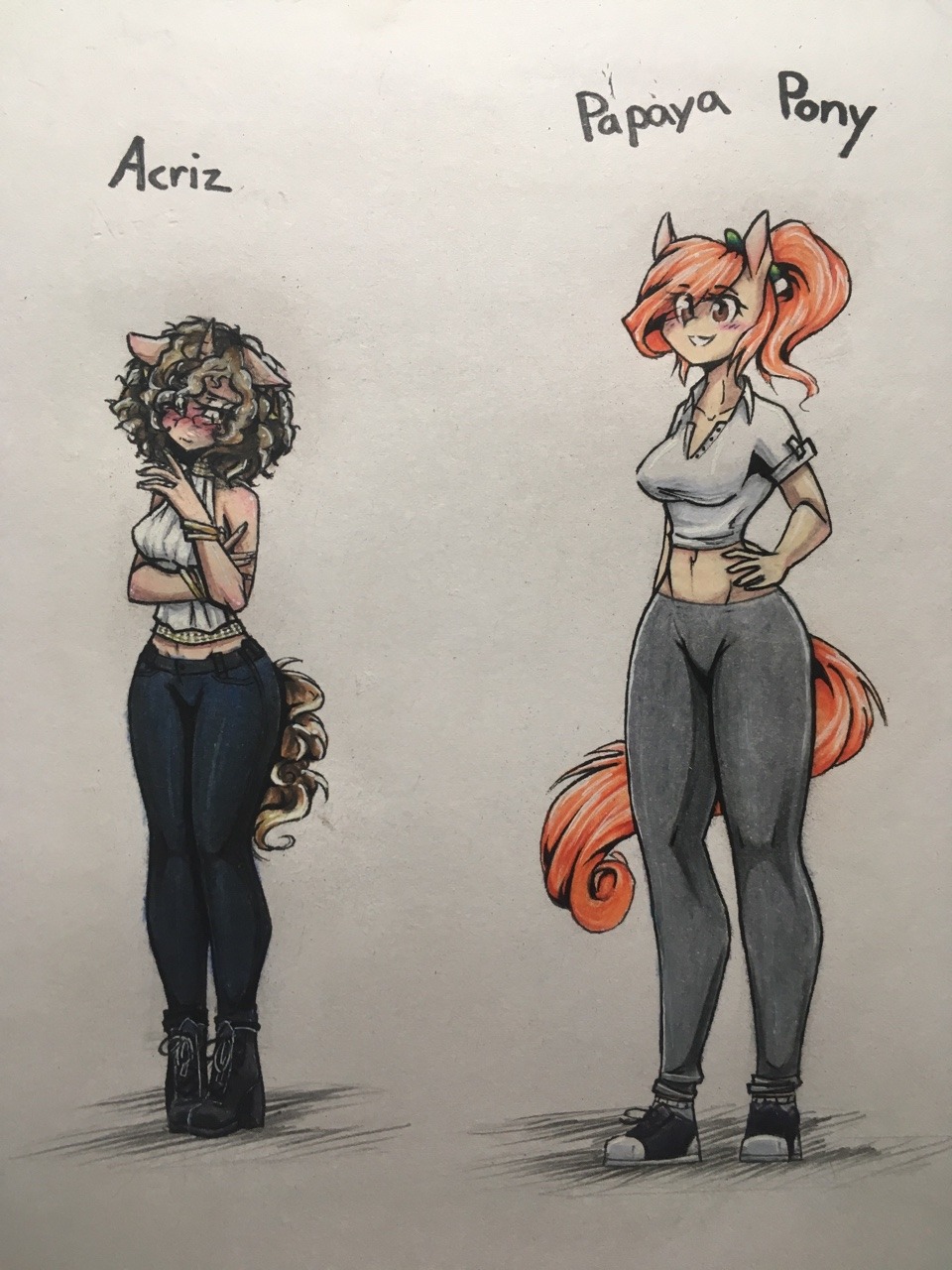 acriz-caazi: Alright, done! Papaya pone’s face is cute, but Charlotte and Erica’s