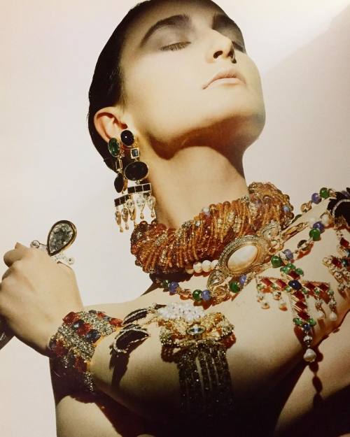 kitsunetsuki:Tyen - Jewelry by Valentino (Vogue 1988)