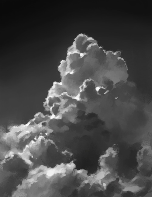 Speedpaint!  I did this as a demonstration for a coworker on how to paint clouds, pretty fun.  I wan