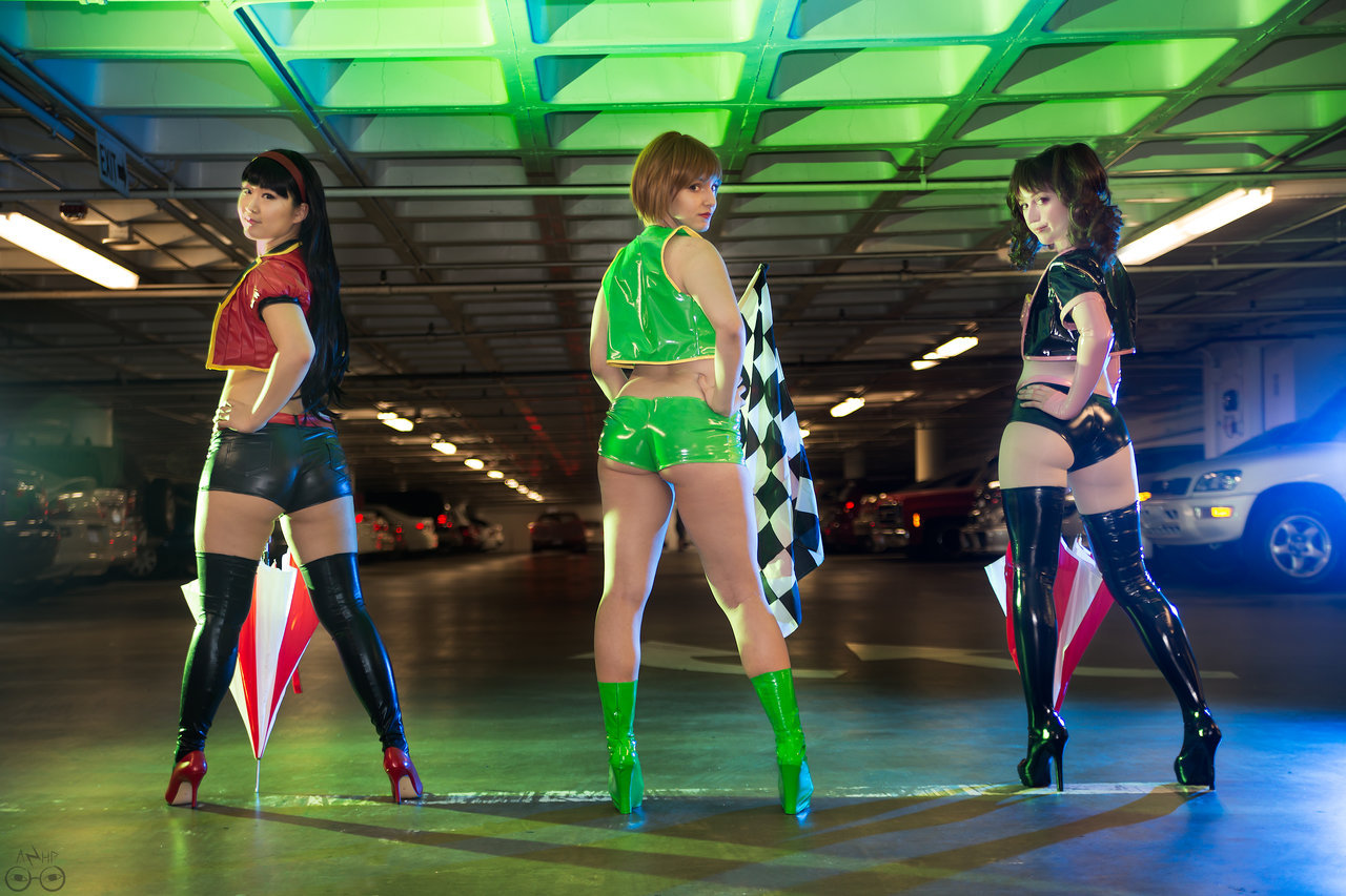 cosplayhotties:  Persona 4 Race Queens: Rise, Yukiko and Chie by AzHP  