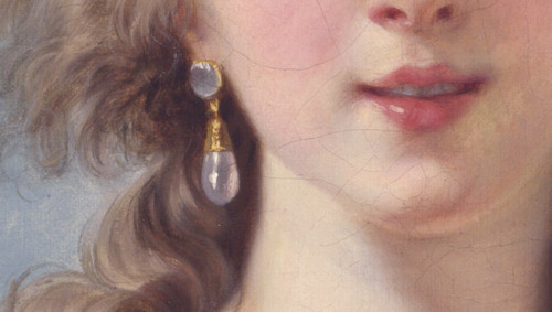 joli-boudoir:Self Portrait in a Straw Hat Elisabeth Louise Vigée Le Brun details