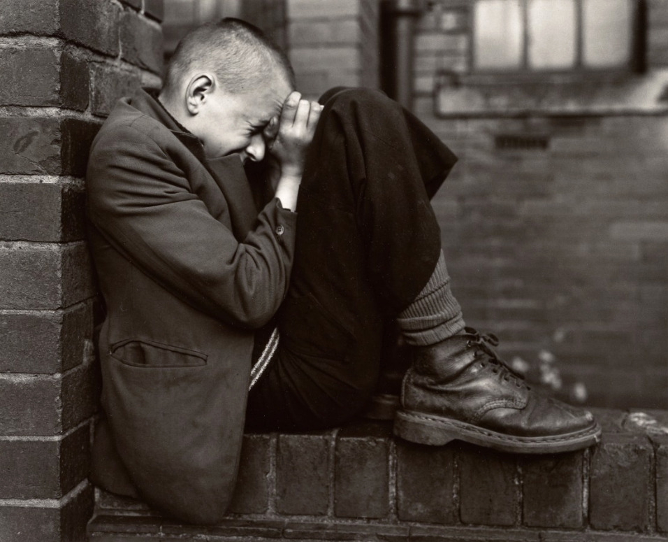 joeinct:  Youth on Wall, Jarrow, Tyneside, Photo by Chris, Killip, 1976, Light edit