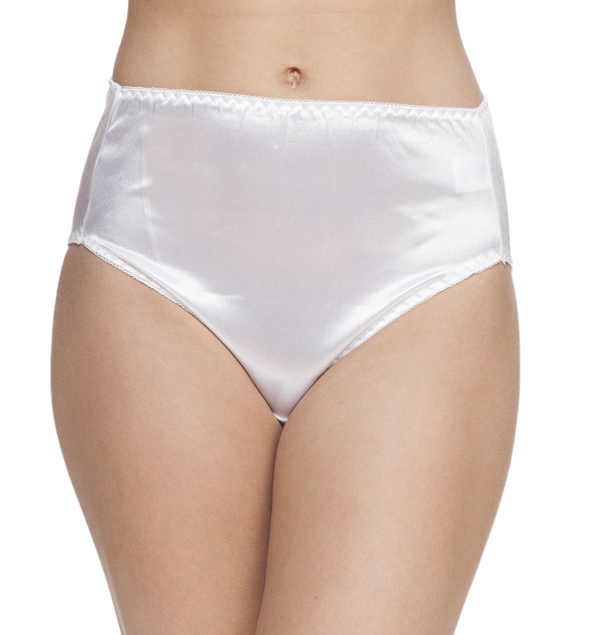 Soft white satin panties feel so good&hellip;