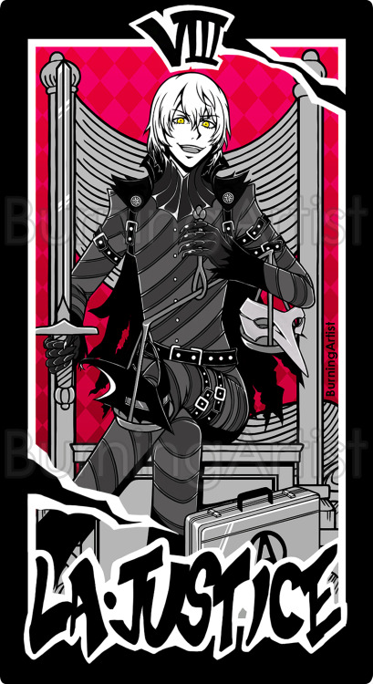 Persona 5: Akechi the Justice REVERSEDReversed version of Akechi’s Justice card. The reversed of Jus