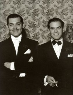 wehadfacesthen:  Clark Gable and Frank Capra