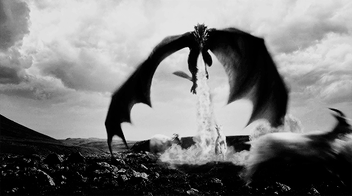 gameofthronesdaily:He came from the sky… The black one… The winged shadow…