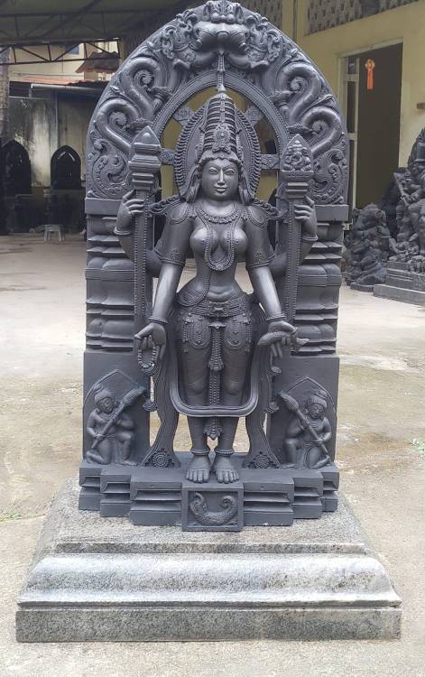 Sculpture of River Godess Narmada by Shilpaloka, Goa