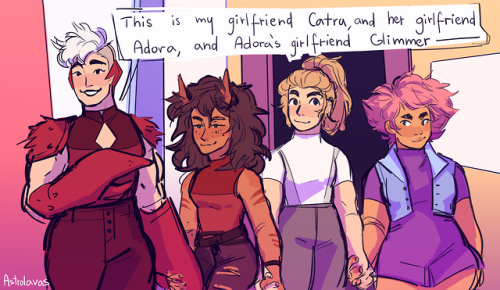 toastedtoadstool: astrolavas:everyone in she-ra is gay for each other and i think that’s beaut