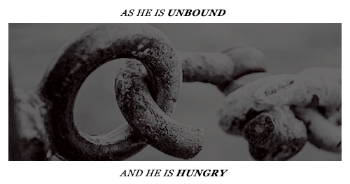 adoniism: his fangs are CRIMSON STAINED.