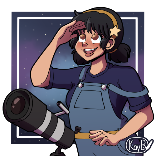 My final entry to the OC seasons challenge on instagram. Prompt was dungarees, stargazing and berry 