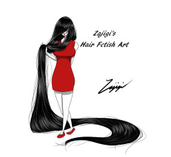 Long Hair Fetish Art