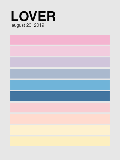 taylorrswift:taylor albums color palettes