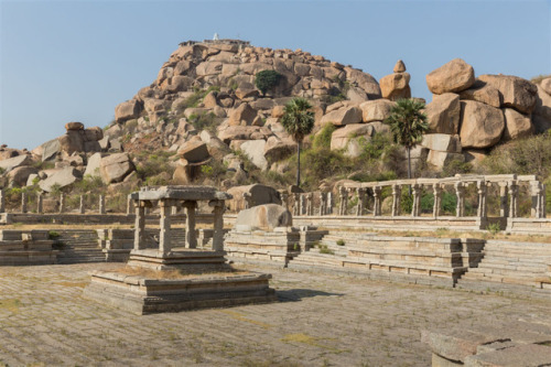 Tank of Achyutaraya Temple, Hampi , Karnataka, photo by Kevin Standage, more at https://kevinstandag