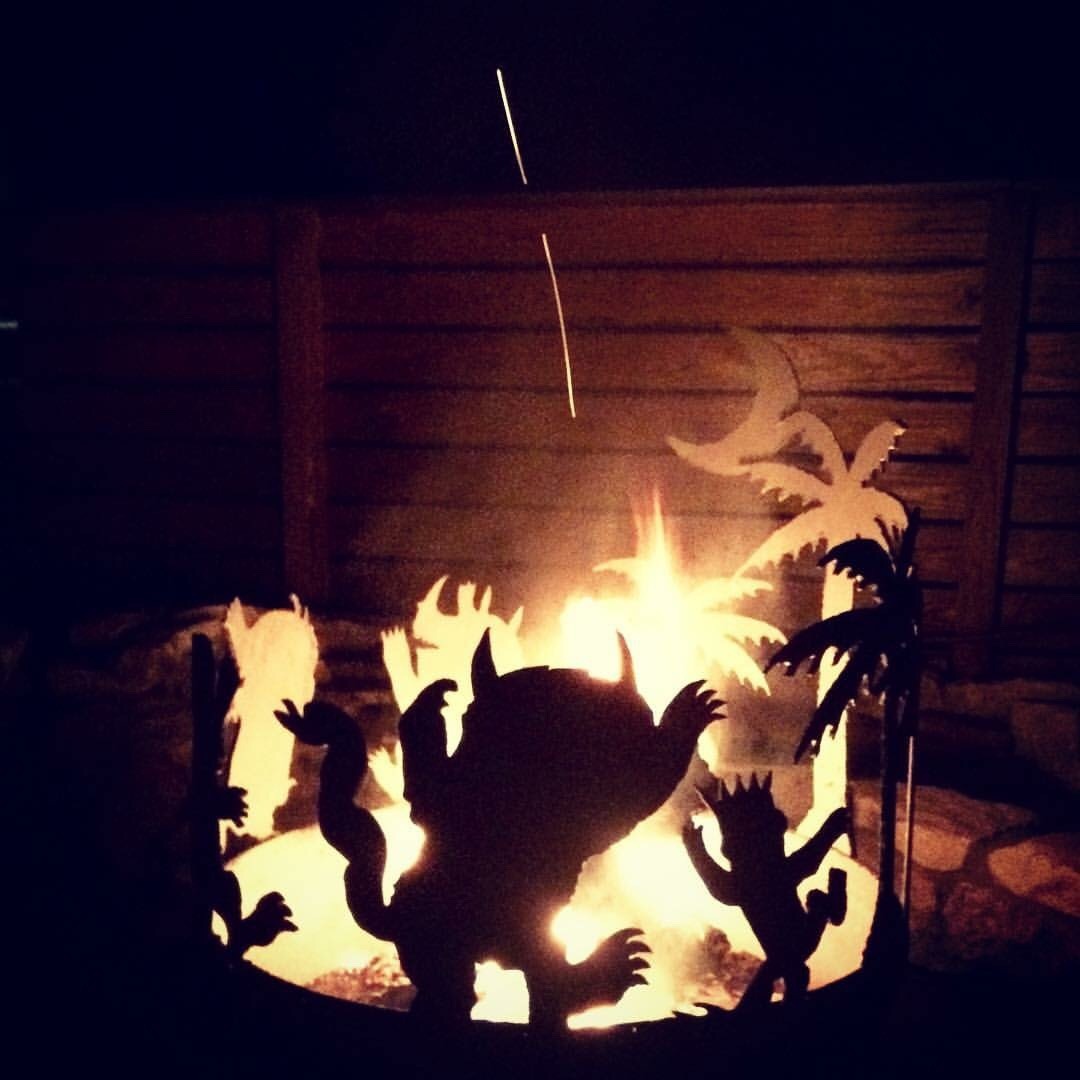 fritopie: My friend Aaron built this bad ass fire pit.  I kinda want one