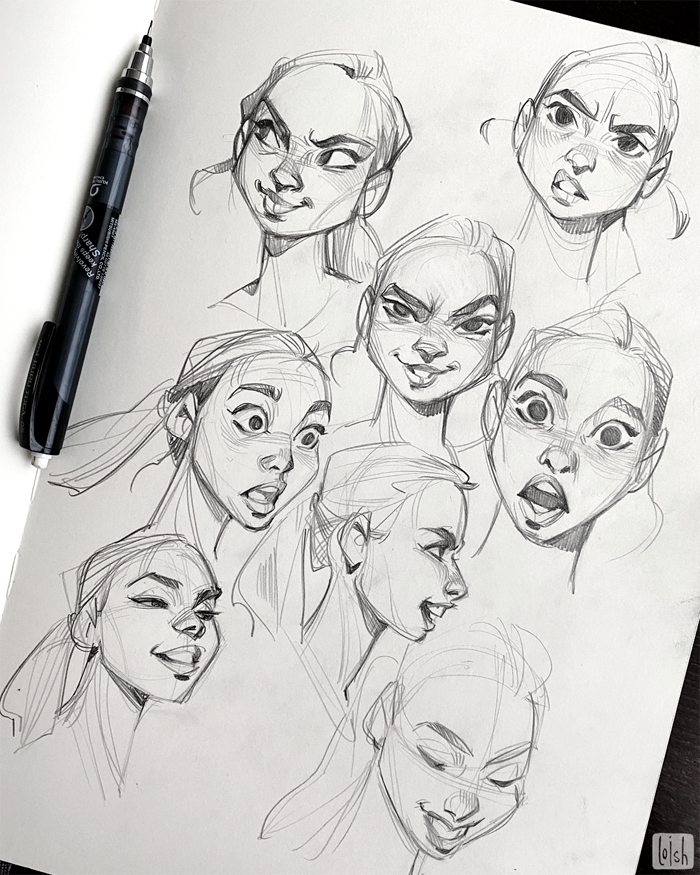 Premium Vector | Face expressions doodle set. collection of pencil ink hand  drawn sketches. funny happy and upset faces emoticons.