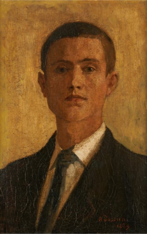 Alfred Bastien (1873-1955) - Autoportrait à 16 ans, 1889