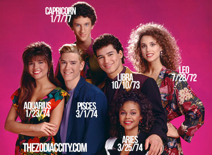 zodiaccity:  Zodiac Files: TV Show Actors Real Zodiac Signs, Saved By The Bell (1989-1993)