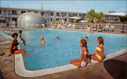 1950sunlimited:  Stovall’s Cosmic Age Lodge,  Anaheim California 1960s 