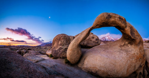 Mobius Arch and Lone Pine Peak by RS2Photography It was a quiet winters morning in the Alabama Hills