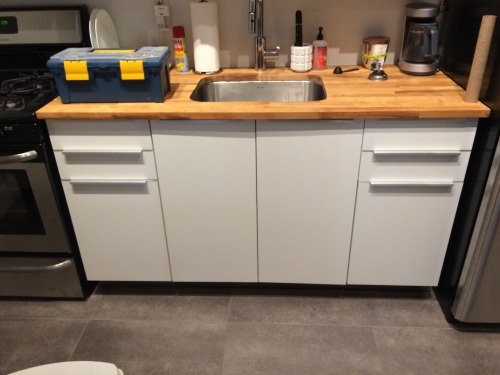 Some new kitchen stuff: island cart, marble pastry board, and the one door on the right side wasn&rs