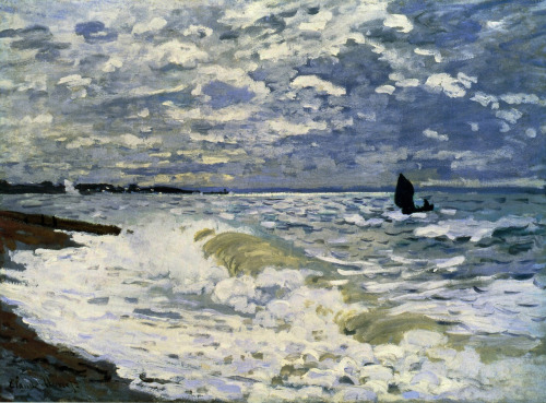 Claude Monet aka Claude Oscar Monet (French, 1840–1926, b. Paris, France) - The Sea at Saint-Adresse