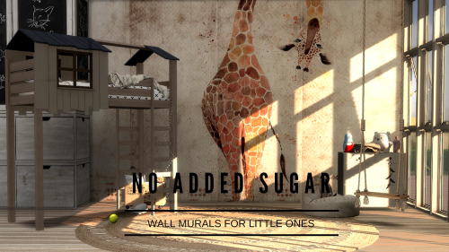 No Added Sugar - Wall murals for little ones.I found my Mods folder rather lacking in walls for litt
