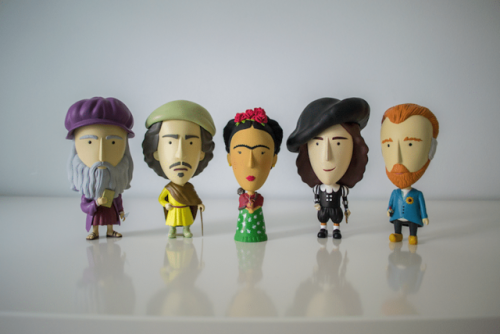 mymodernmet:New Action Figures of Leonardo da Vinci, Vermeer, and Rembrandt Give New Life to Old Mas